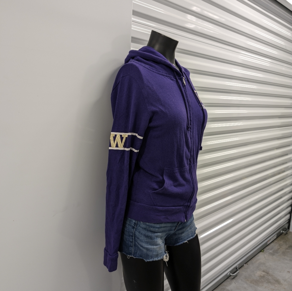 PINK Victoria's Secret Bling University Of Washington Full Zip Hoody - Picture 5 of 11